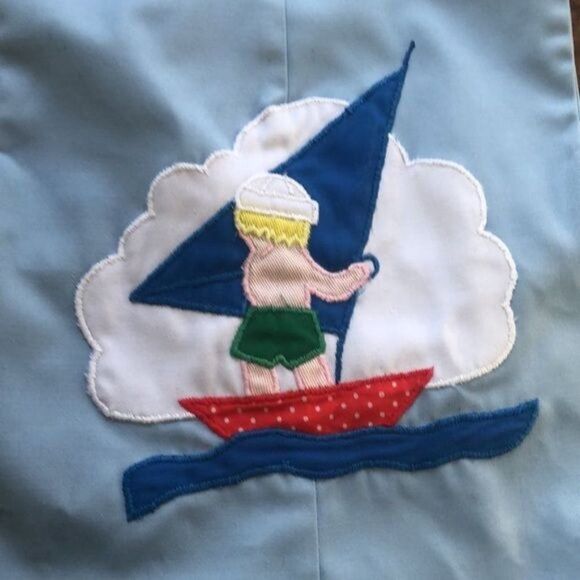 Samara Vintage y2k Baby Boy Sailor Romper size 12M - Picture 4 of 7